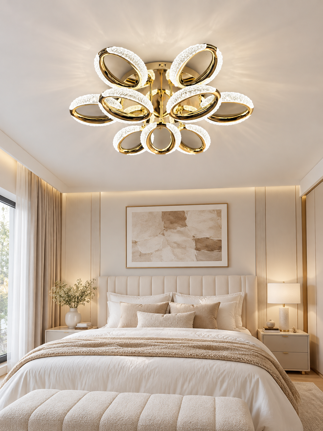 Plafonnier LED anneaux