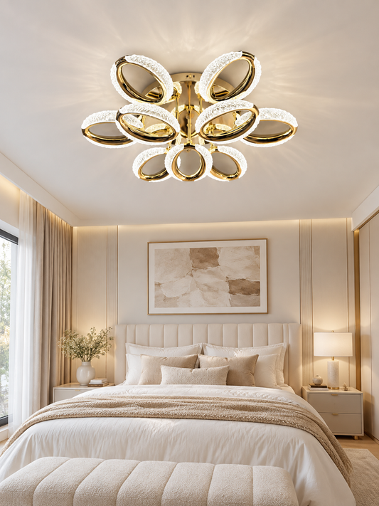 Plafonnier LED anneaux