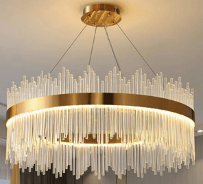 lustre Anneaux moderne Éclairage LED 60cm - Home de Luxe France