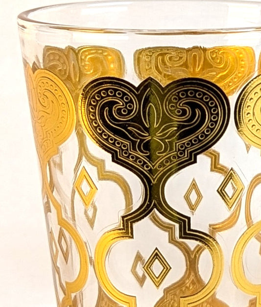 Verres à thé HomeDeLuxe FES, 12 pièces, en verre transparent avec poignée, pour thé chaud ou froid.