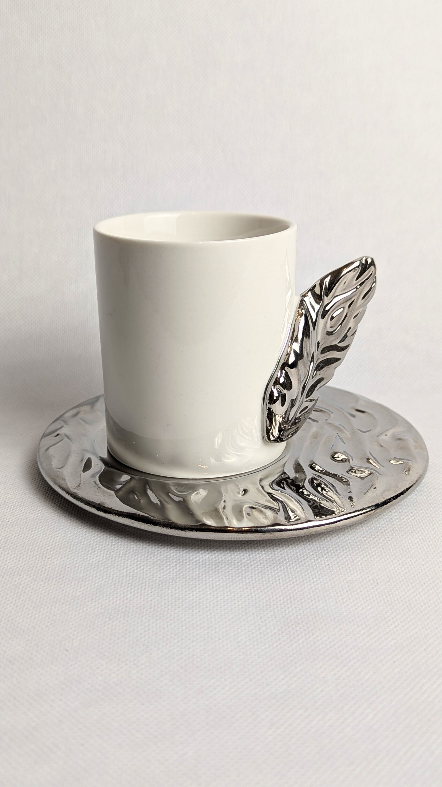 6 tasse à café feuille