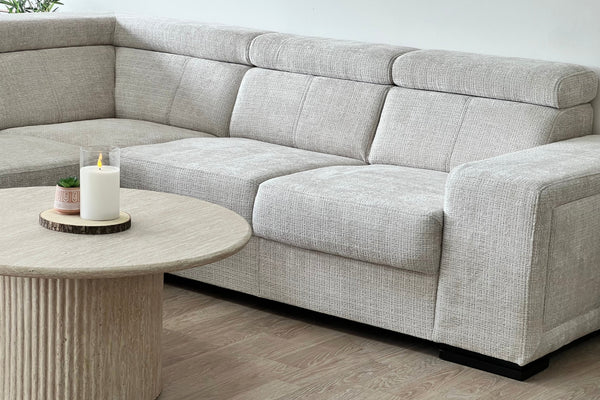 Canapé Karola Convertible Tissu Marbella Gris Anthracite