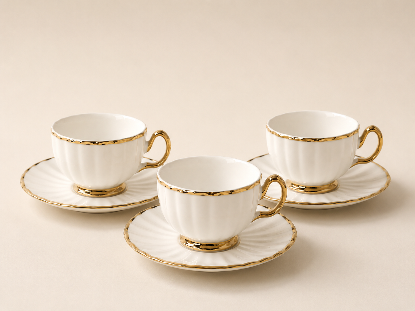Six tasses & sous tasses