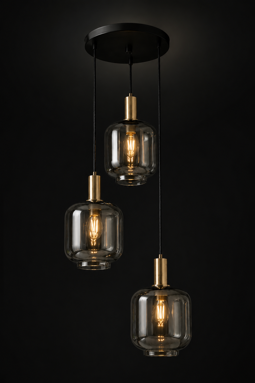 Lustre Ambre en cascade