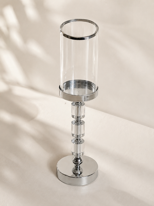 Bougeoir argenté luxe
