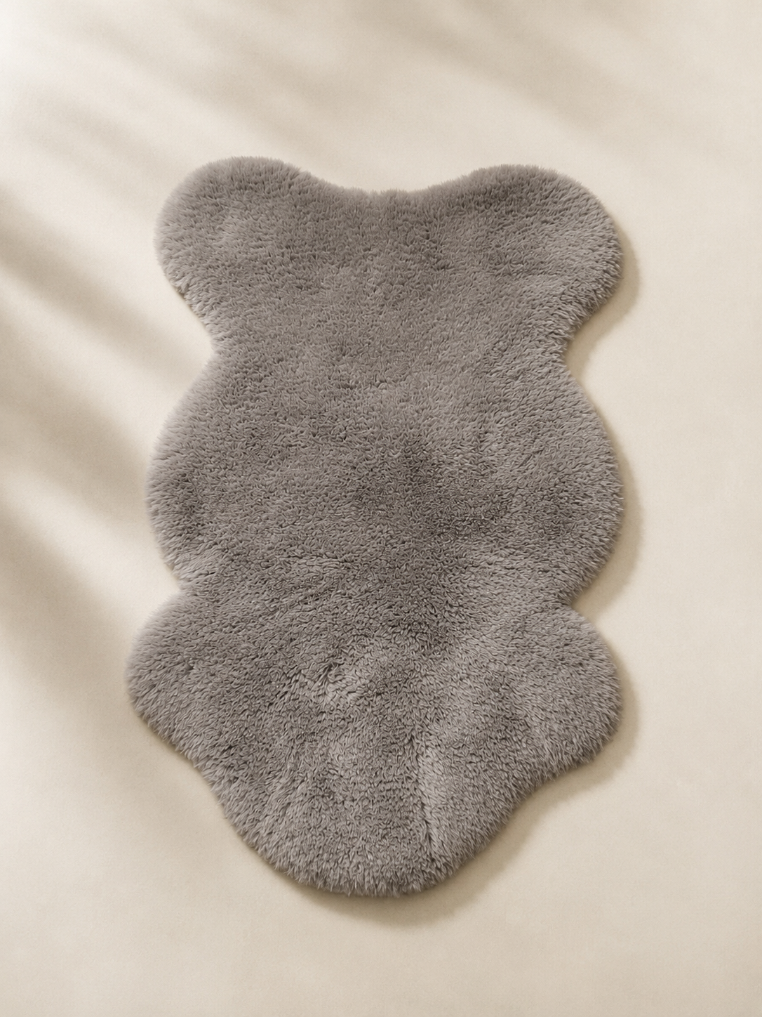 Petit tapis doux gris