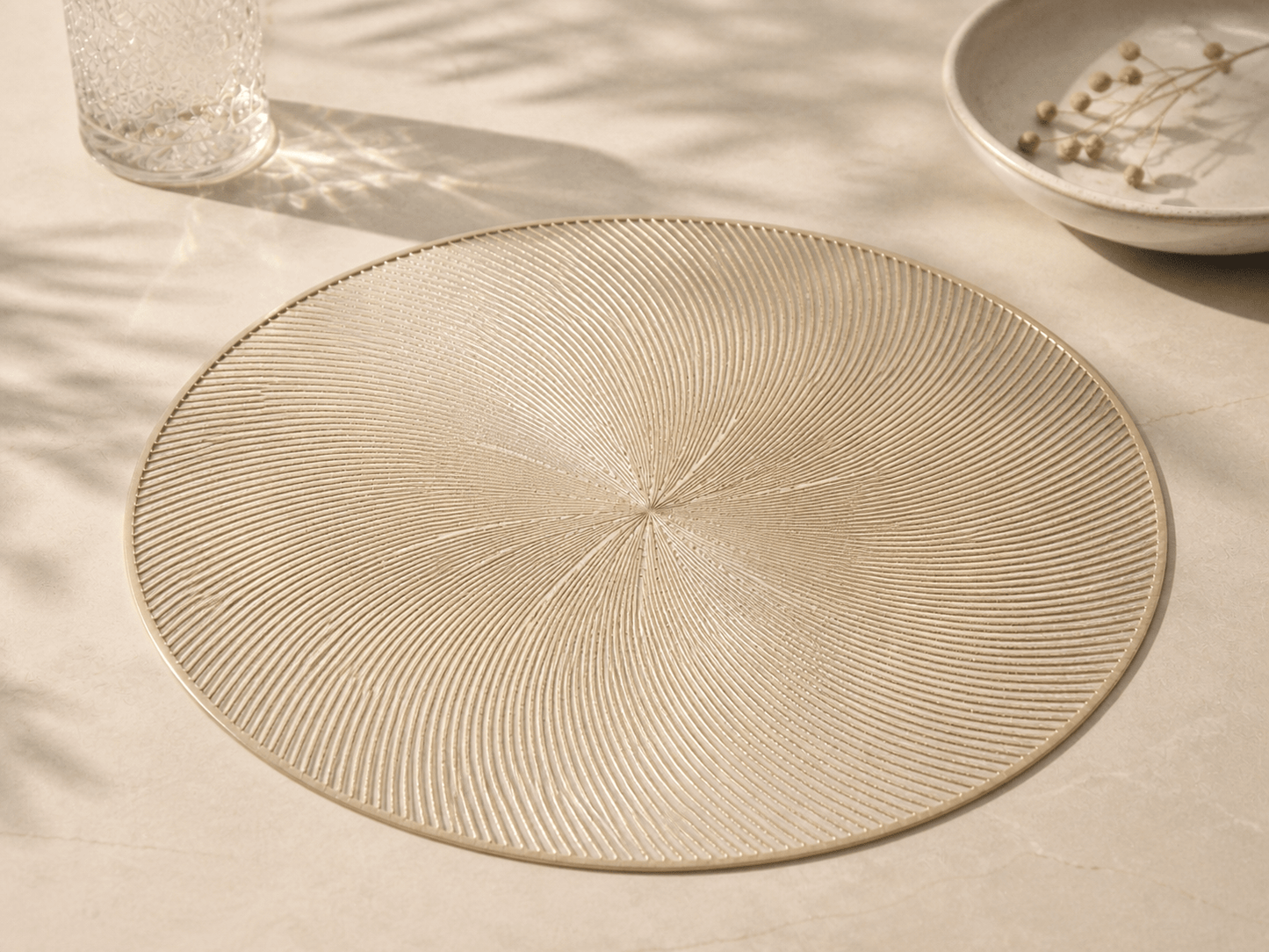 Set de table argenté - HomeDeLuxe