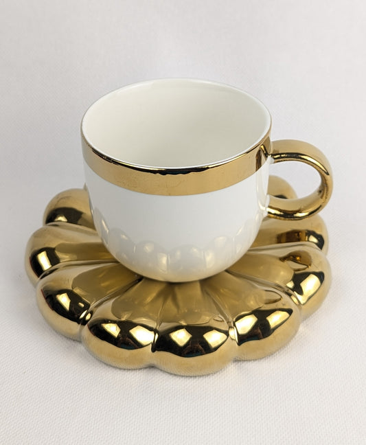 6 Tasses à café Fleurs