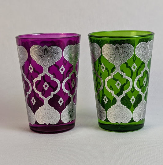 12 Verres à thé colorés