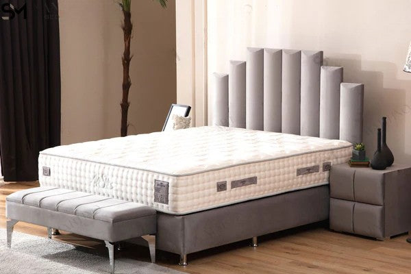Lit Coffre NATURA- Velours