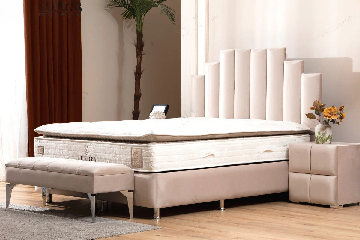 Lit Coffre NATURA- Velours