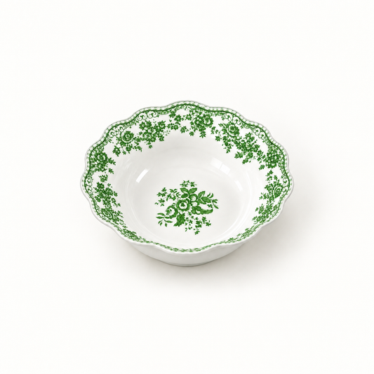 Petit bol vintage motif floral vert