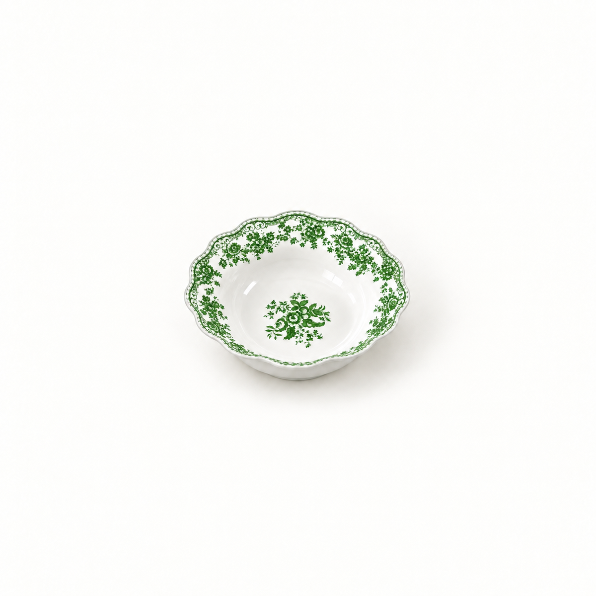 Petit bol vintage motif floral vert