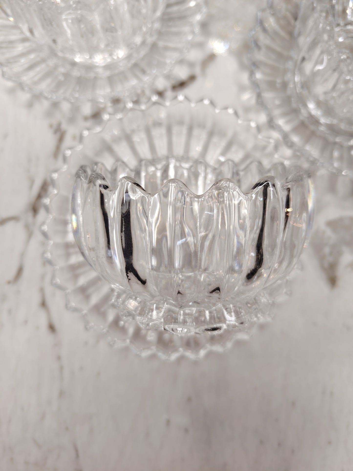 Bols et soucoupes en verre