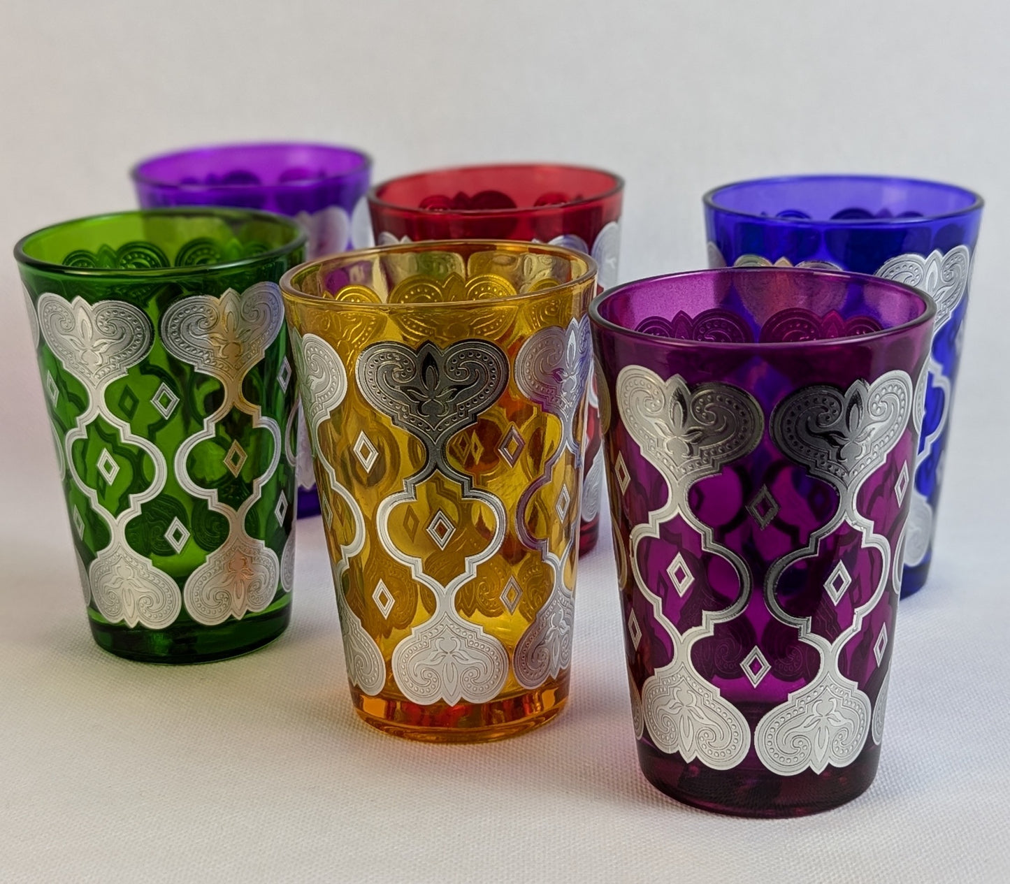 12 Verres à thé FES colorés