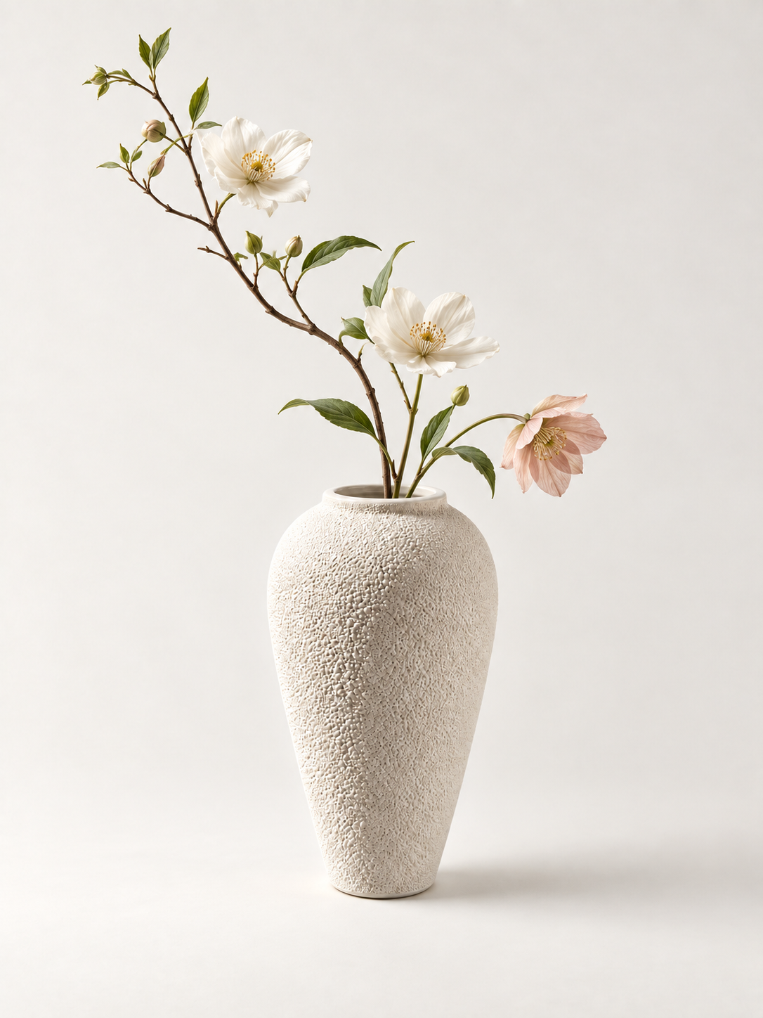 Grand vase crème