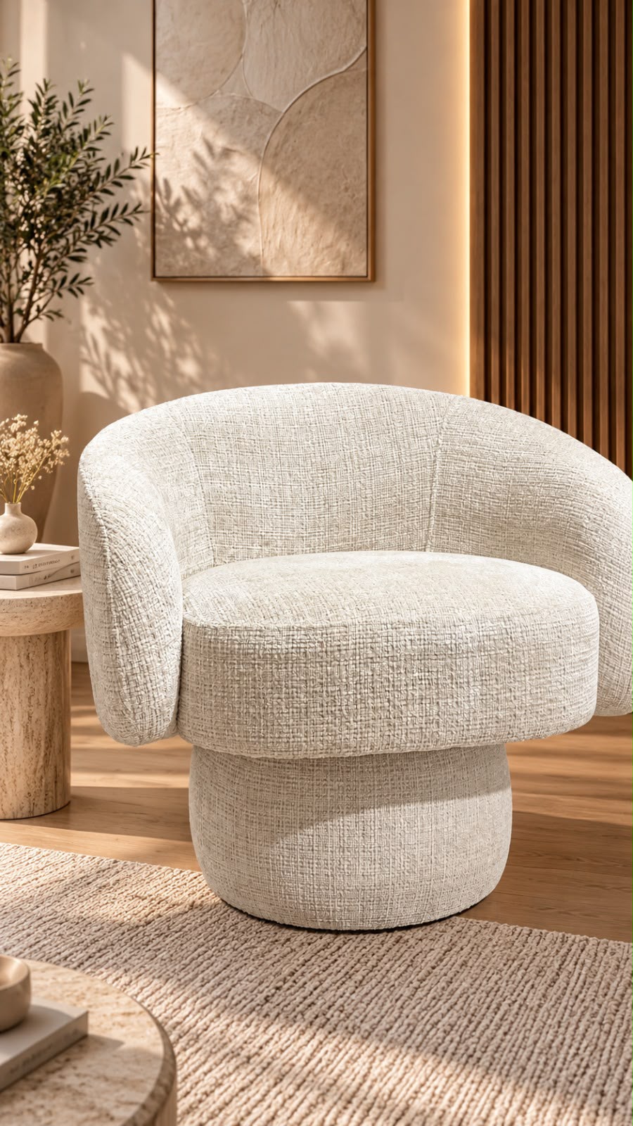 Fauteuil marbella beige