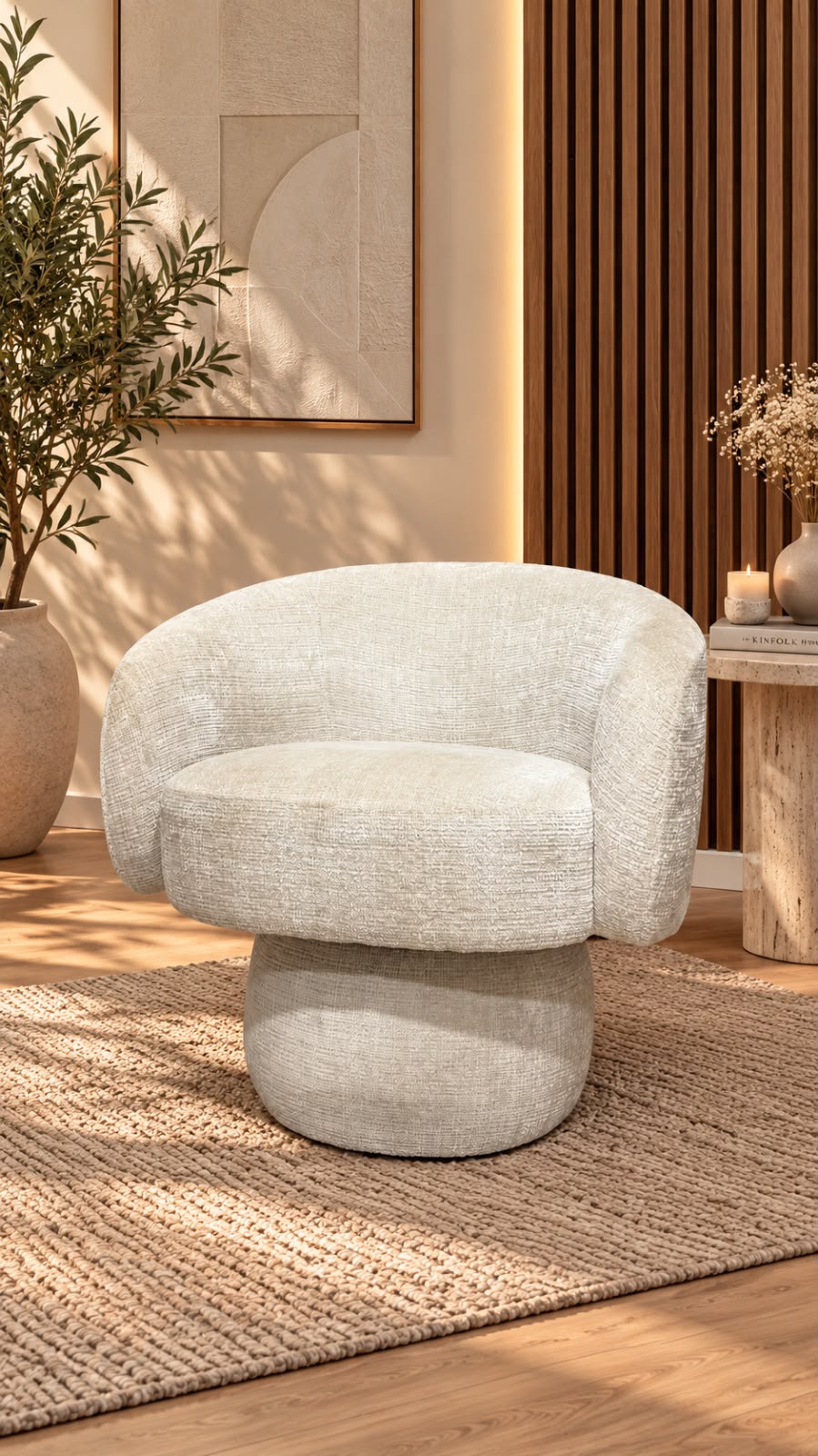 Fauteuil marbella beige
