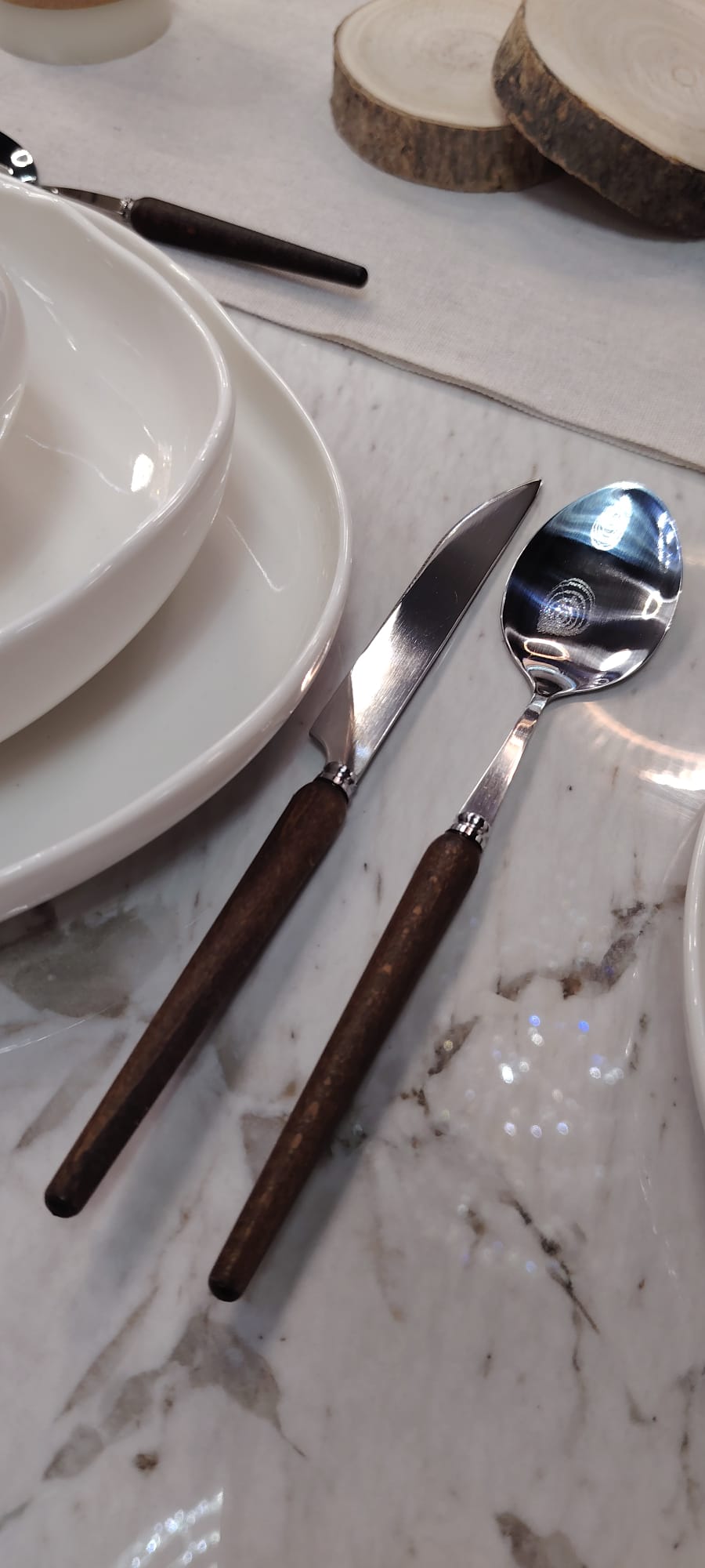 Ménagère bois & argent