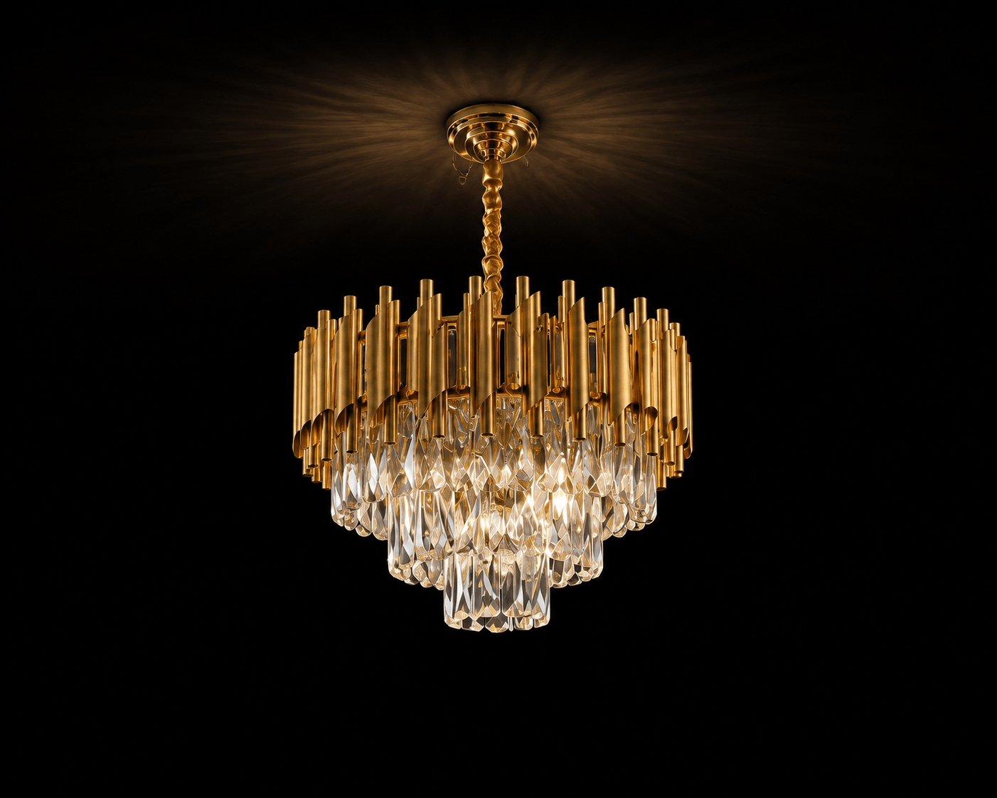 Lustre à pampille 35 cm - HomeDeLuxe