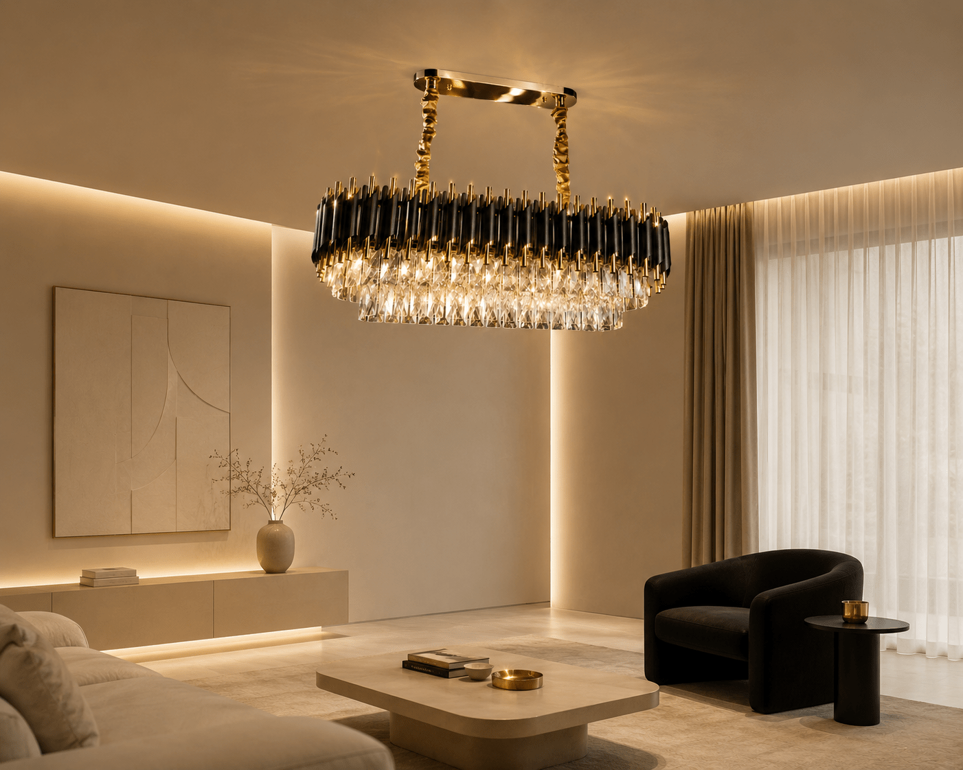 Lustre golden - HomeDeLuxe