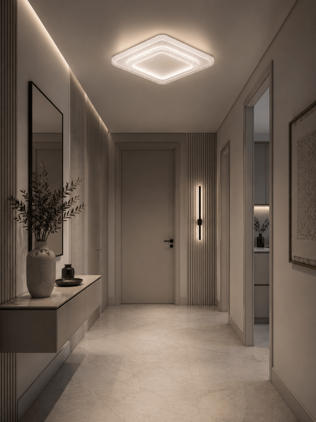 Plafonnier LED pailleté - HomeDeLuxe