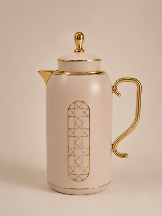 Thermos zellige taupe & doré