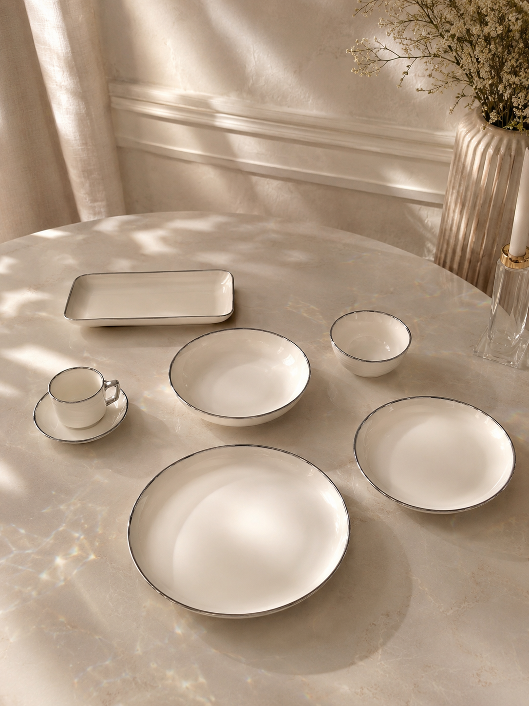 Service de table 32 pièces silver