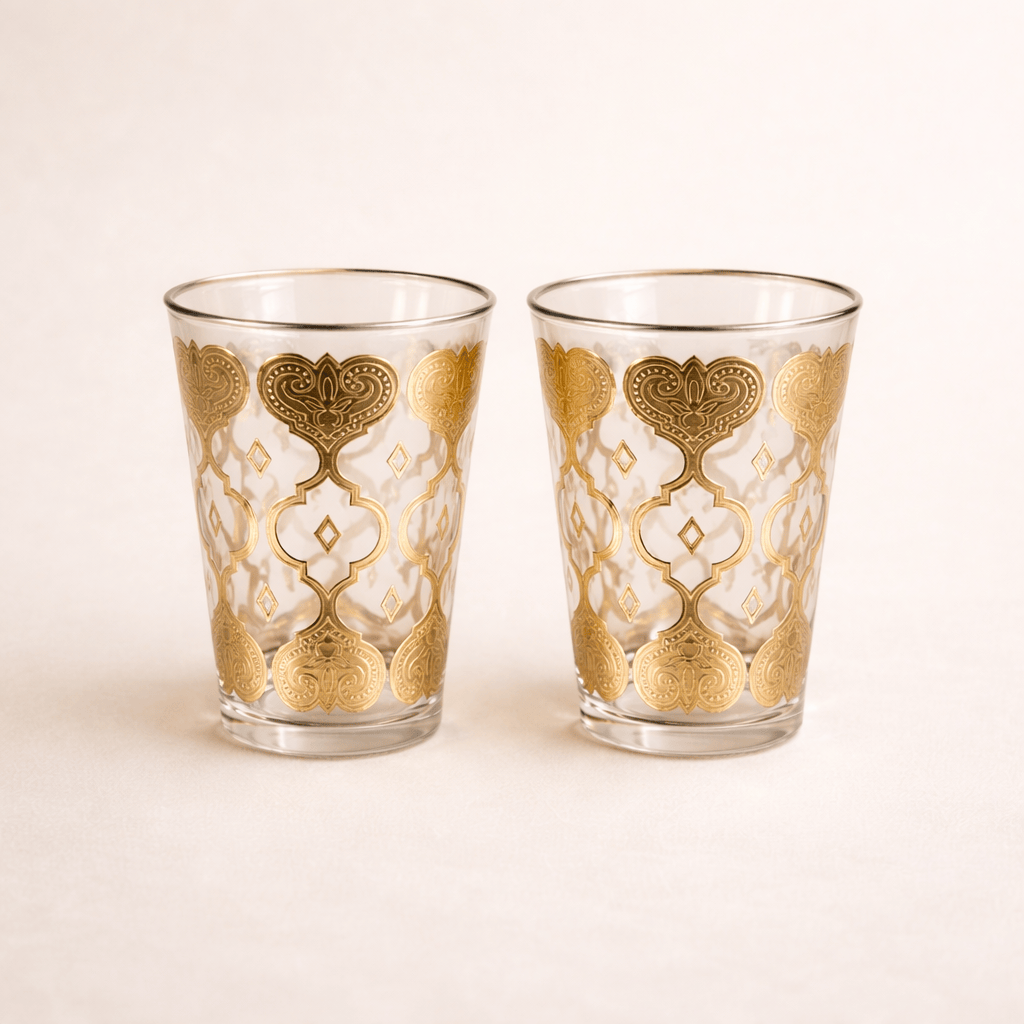 Douze verres à thé inspirés de la tradition marocaine - Home de Luxe France 