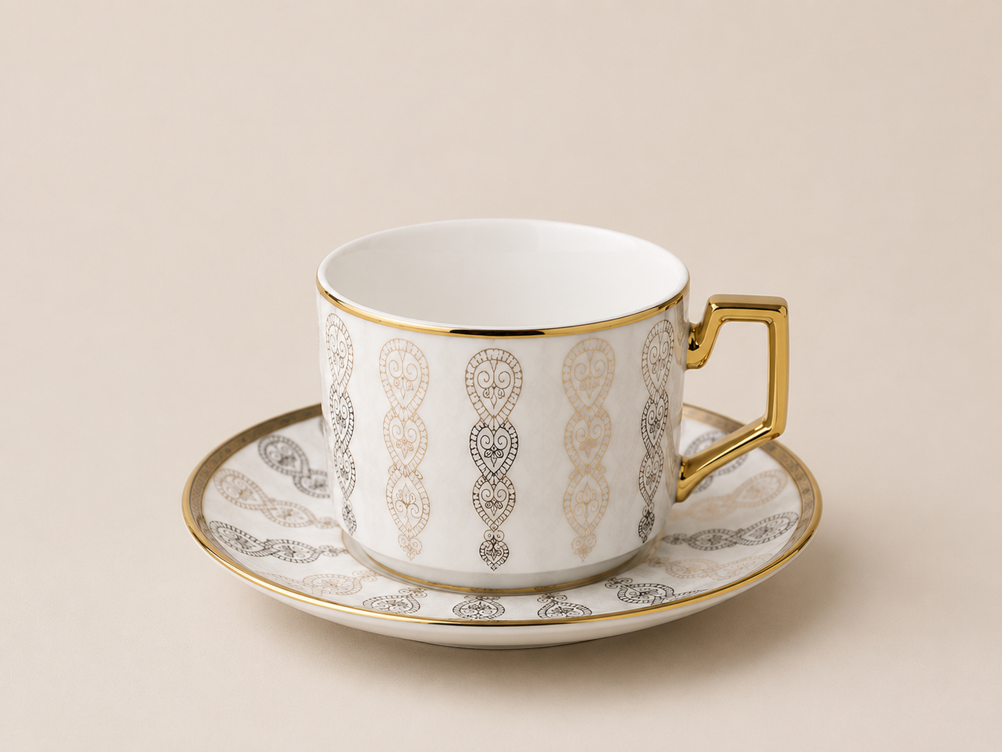 Six tasses & sous tasses