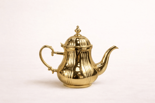 Théière dorée élégante en inox - Home de Luxe France 