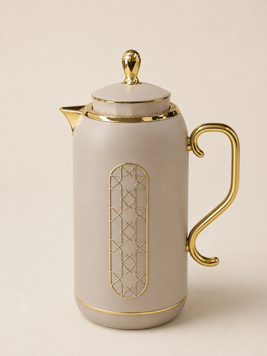 Thermos zellige sable & doré