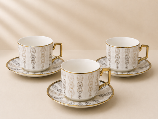 Six tasses & sous tasses