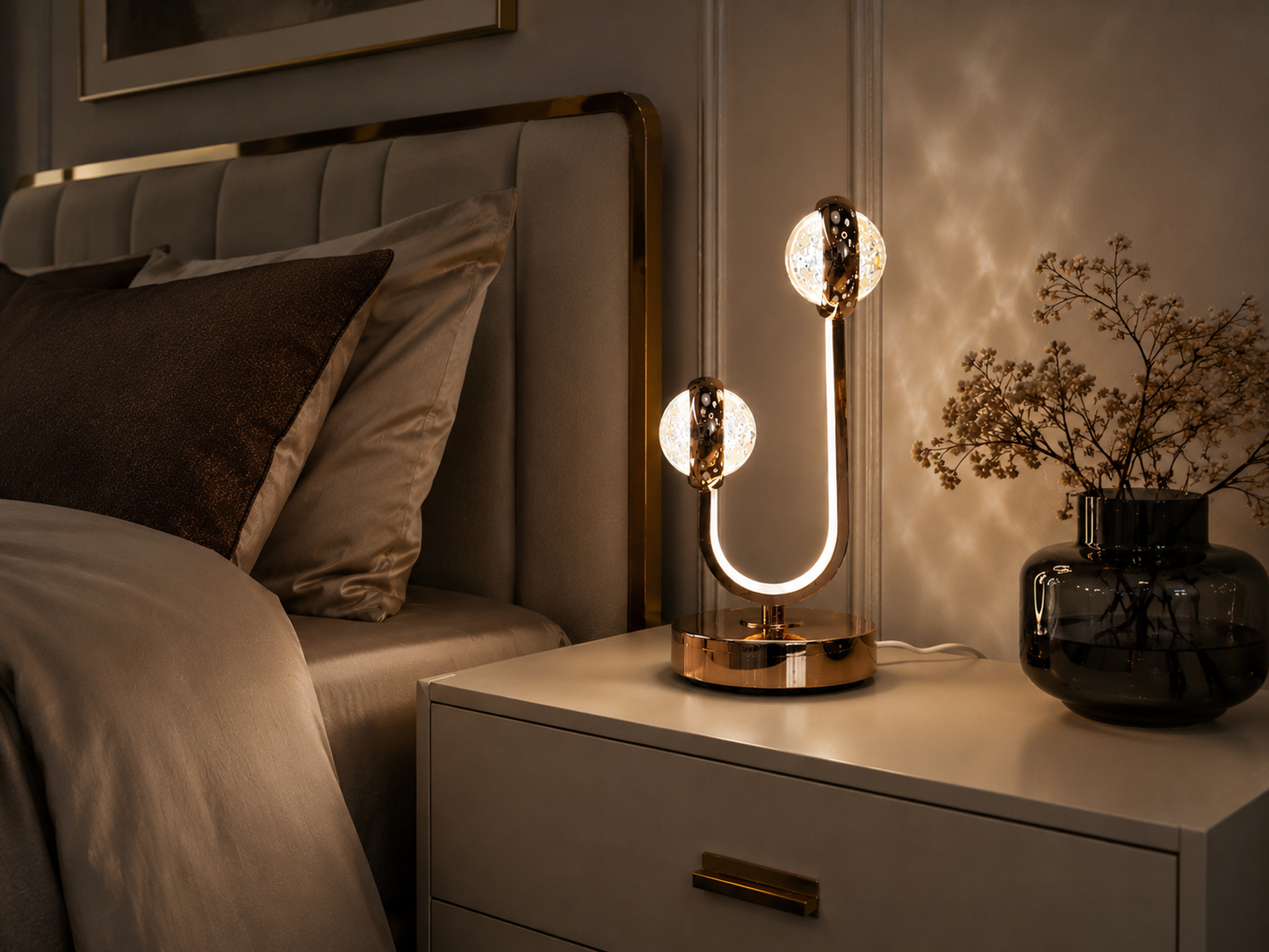 Lampe LED bulles