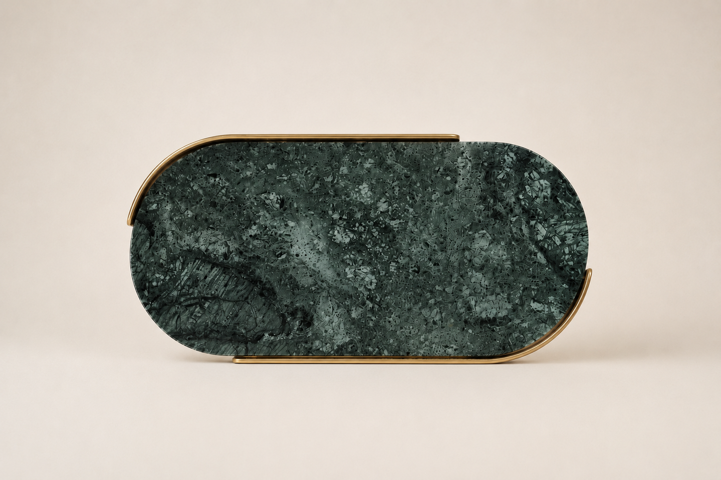 Plateau en marbre vert