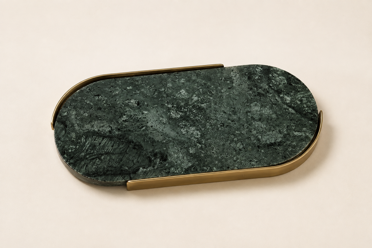 Plateau en marbre vert