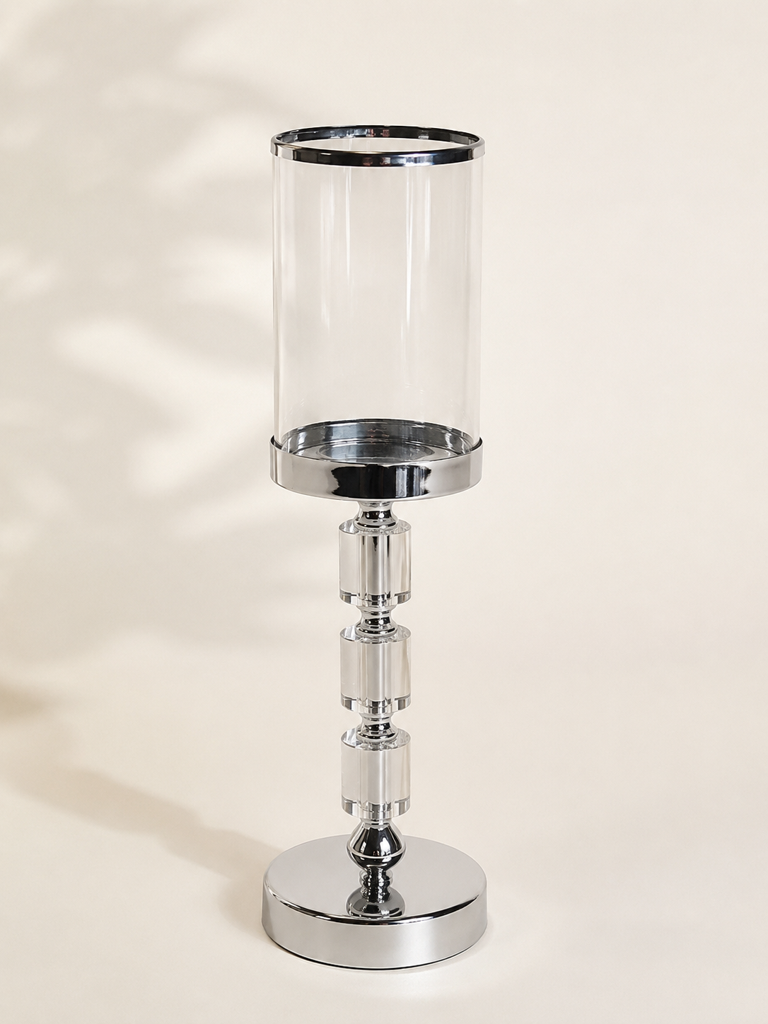Bougeoir argenté luxe