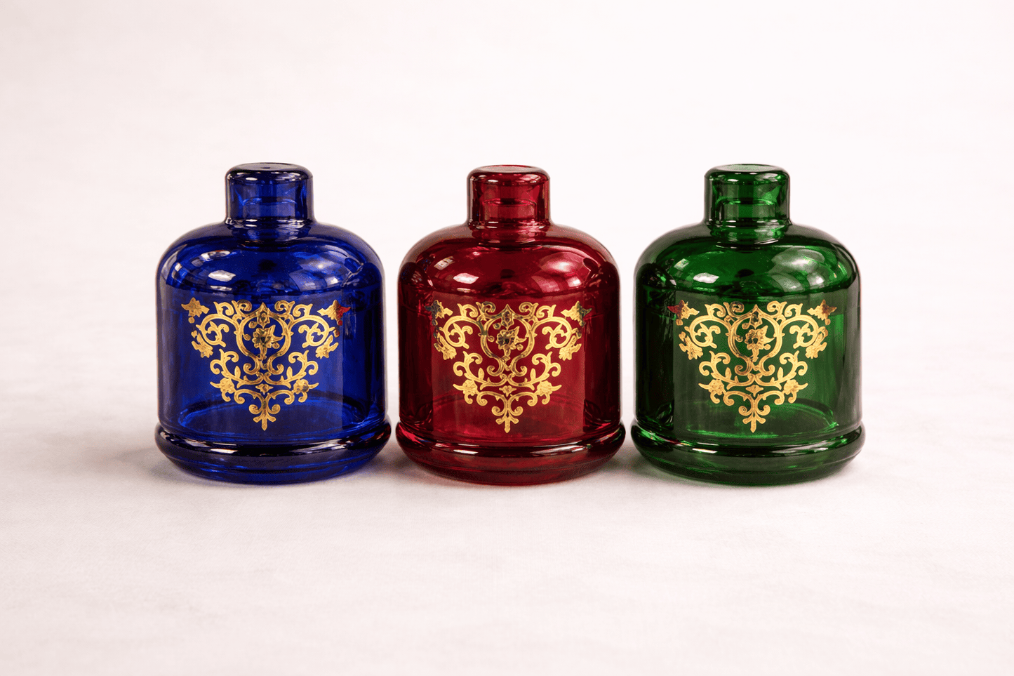  trio de bonbonnières au design marocain authentique colorés - Home de Luxe France 