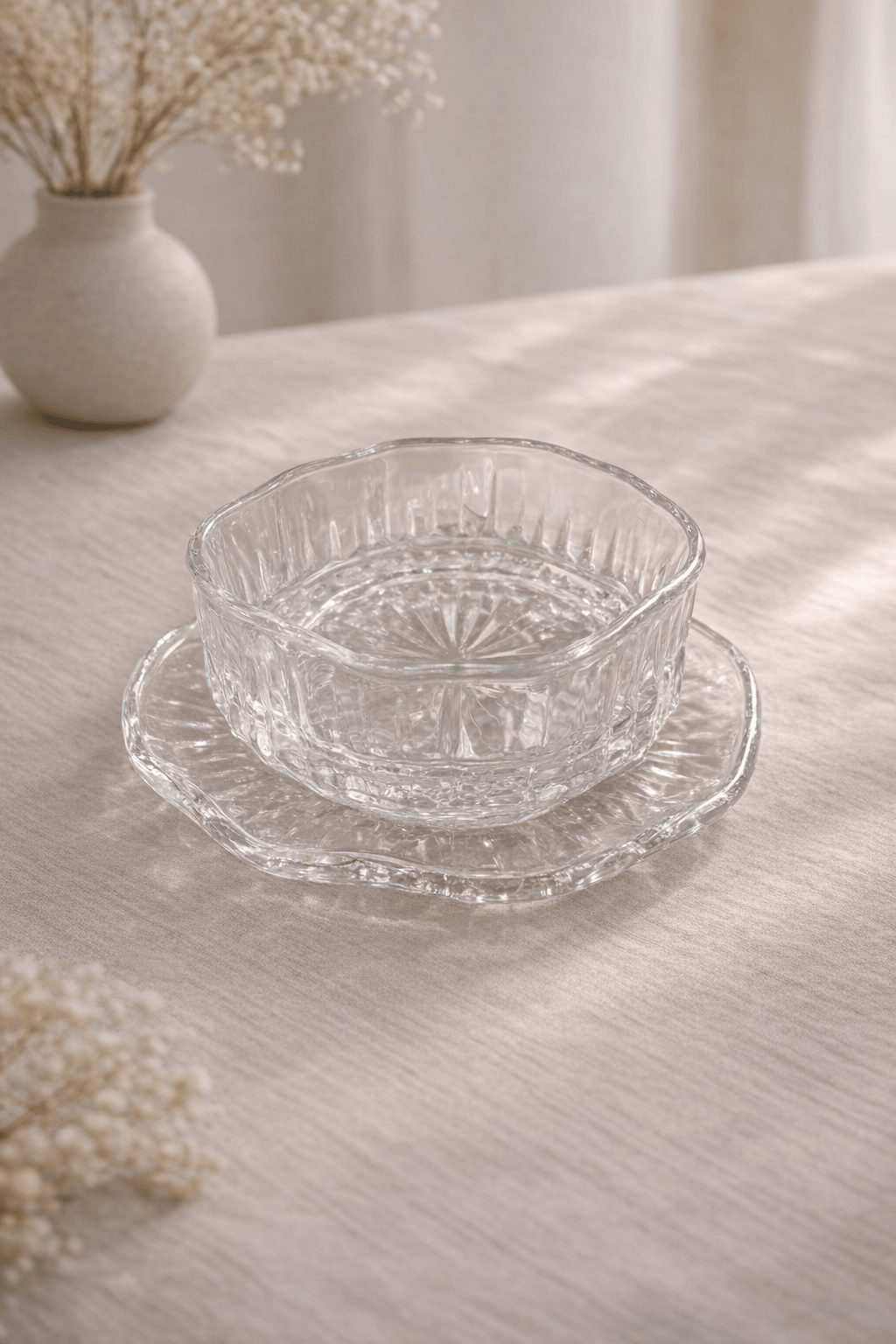 Élégantes coupes et soucoupes ornées d'un raffiné liseré doré ou sans liseré perla - Home de Luxe France 