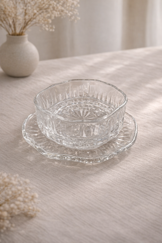 Six bols et soucoupes HomeDeLuxe, ensemble de coupes en céramique blanc pour service à thé ou café.