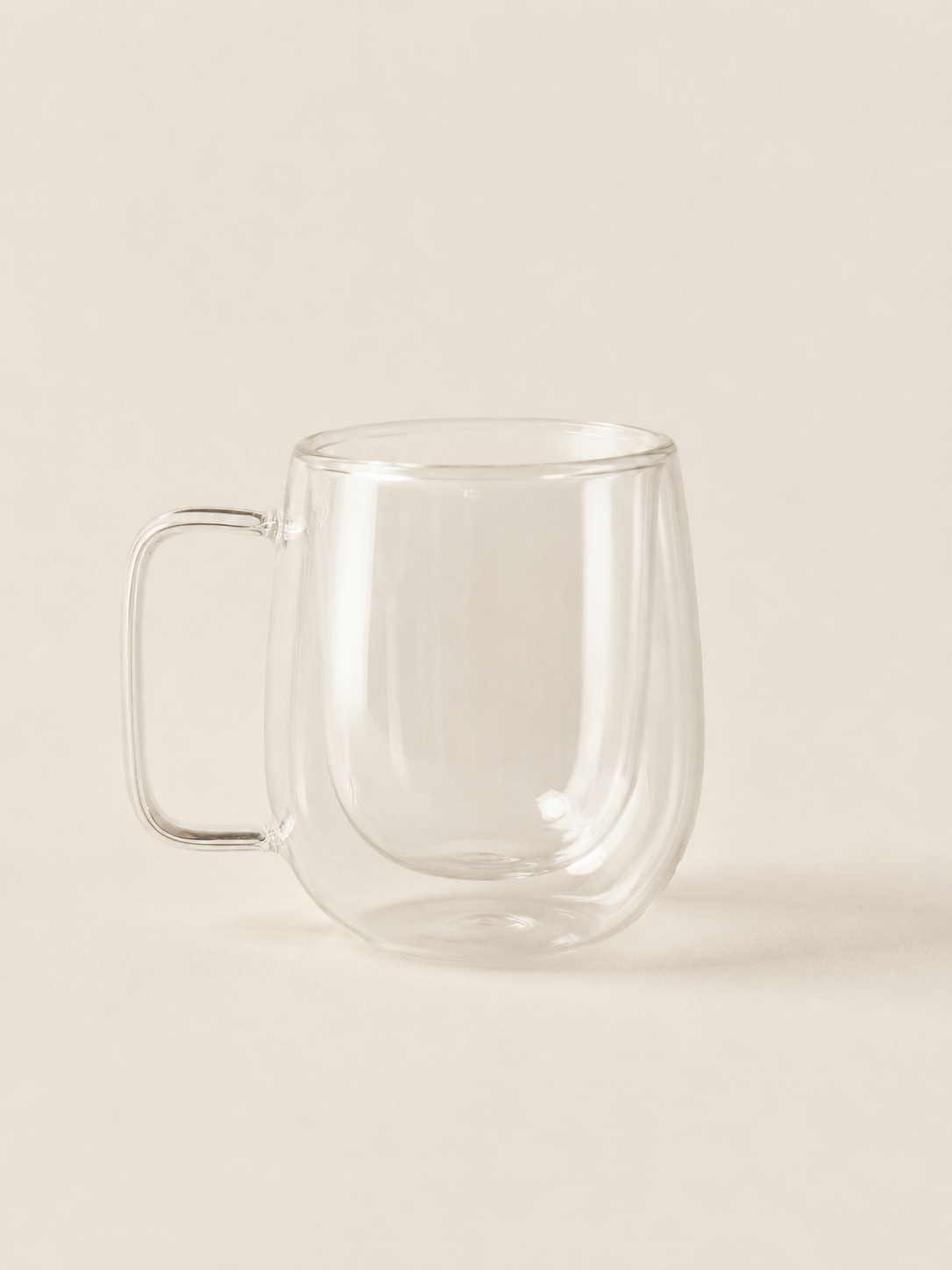 Verres à double paroi HomeDeLuxe, ensemble de deux verres en verre transparent avec isolation thermique.