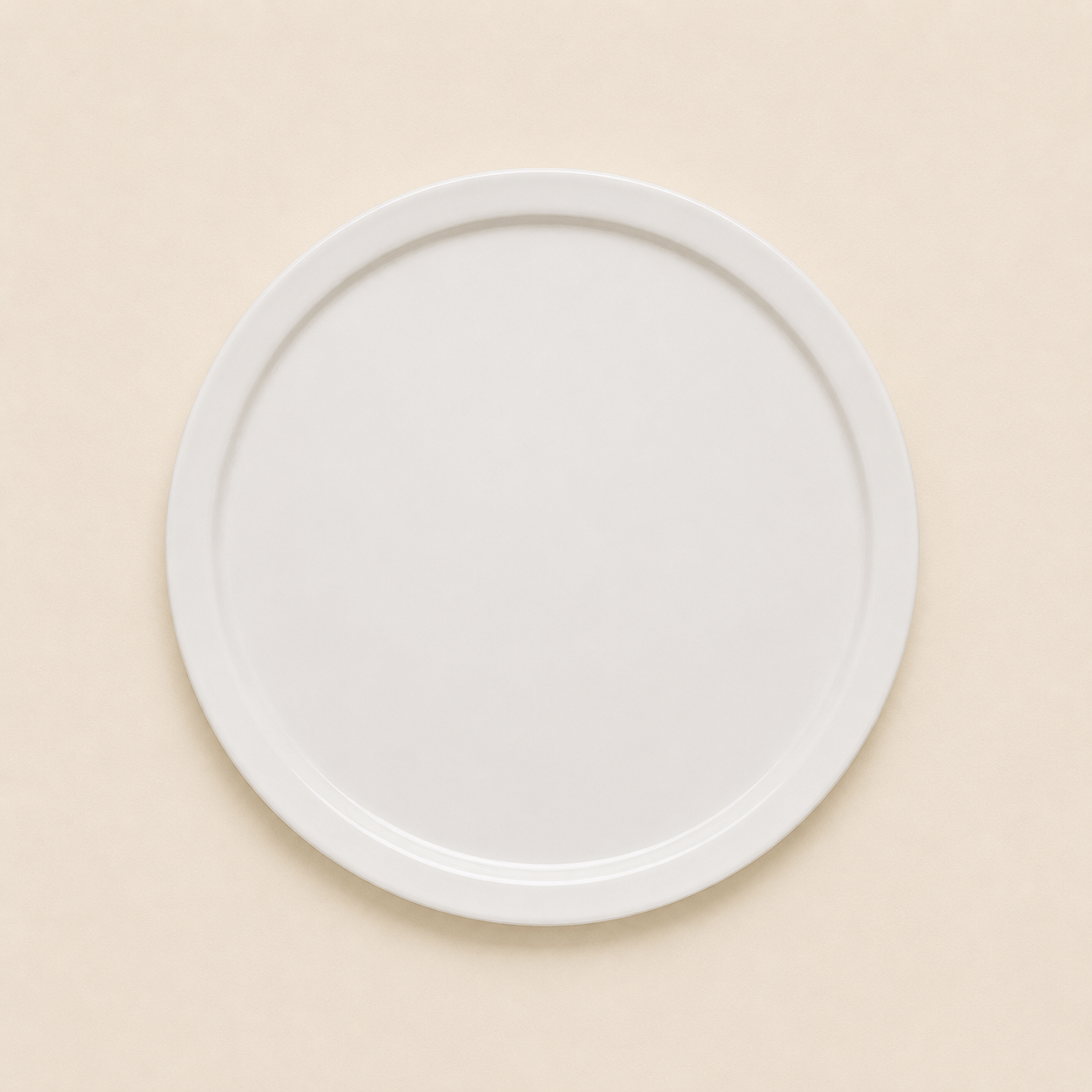 Plat de présentation en céramique HomeDeLuxe, élégant et plat, idéal pour servir des apéritifs ou des plats principaux.