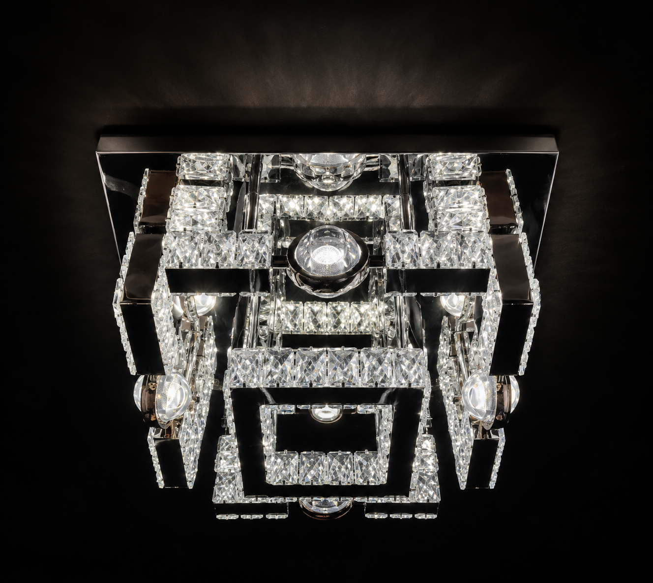 Lustre LED carré bluetooth