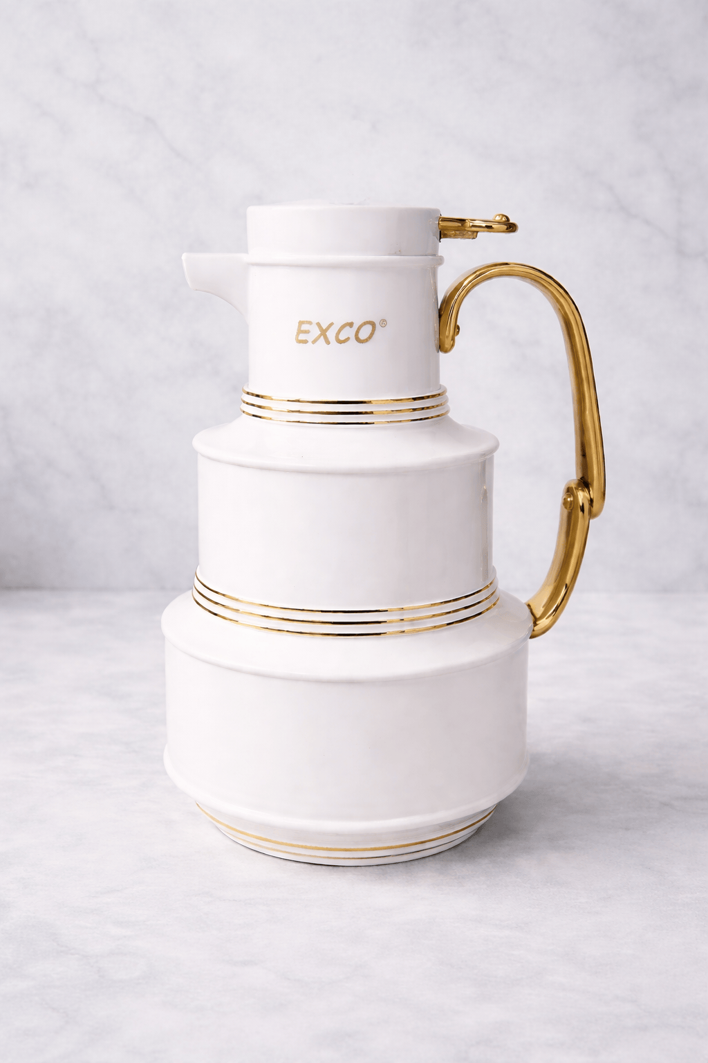 Thermos élégant au design épuré, revêtu d'une finition blanc mat - Home de Luxe France 