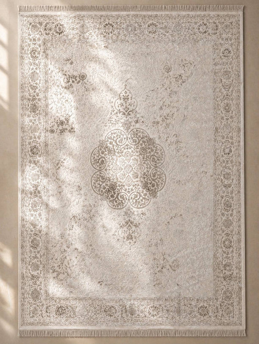 Tapis Royal doré aux motifs élégants et intemporels - Home de Luxe France 