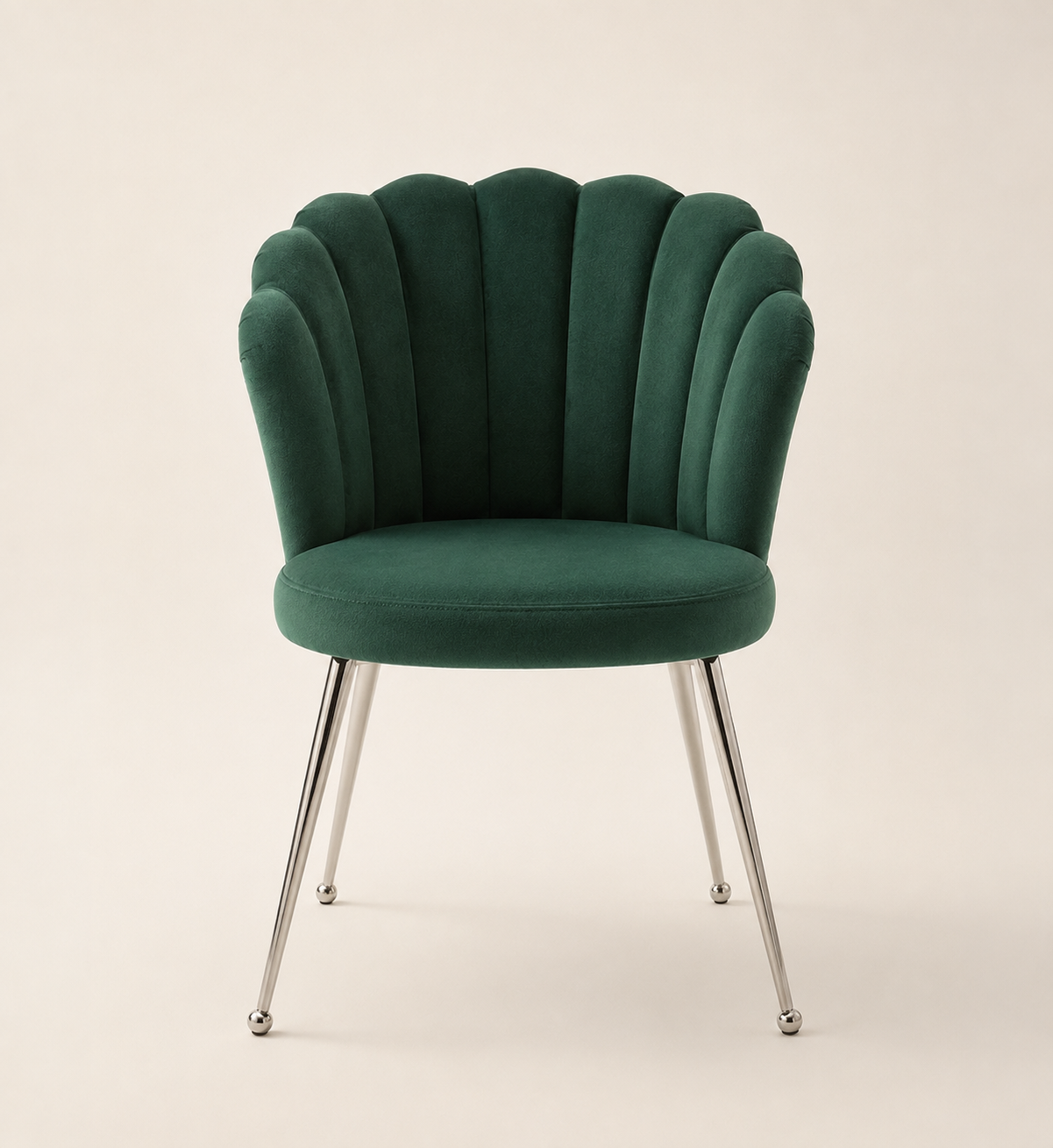 Chaise Coquille vert sapin