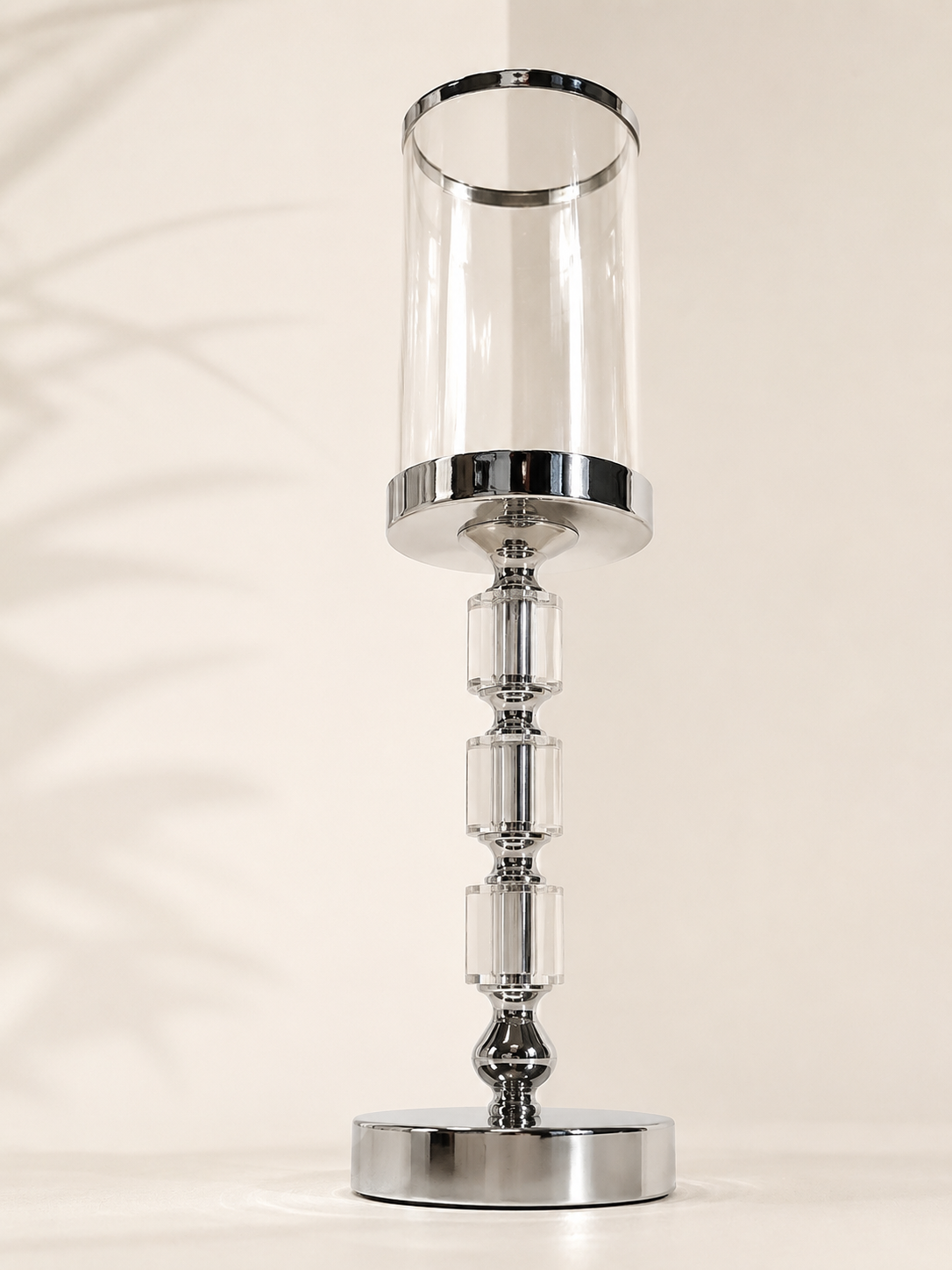 Bougeoir argenté luxe