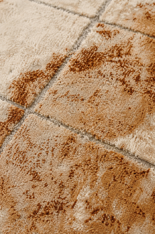 Tapis Siena de HomeDeLuxe avec motif élégant en fibres naturelles, idéal pour décorer le salon ou la chambre.