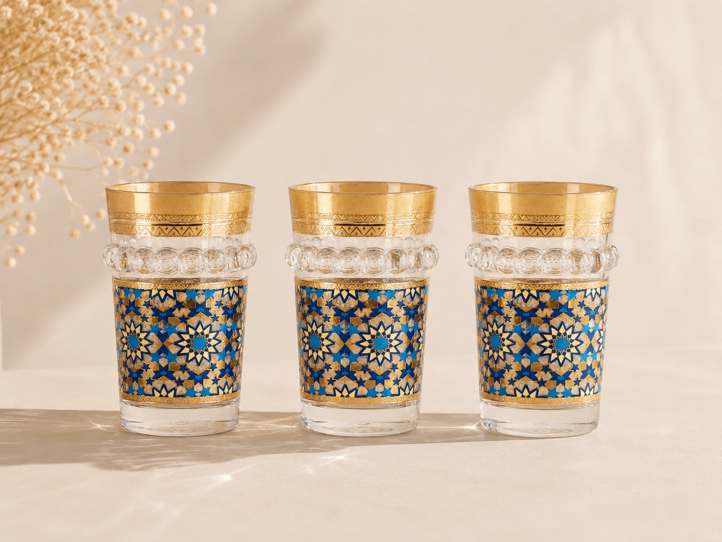 Douze verres à thé fès Home de Luxe France 
