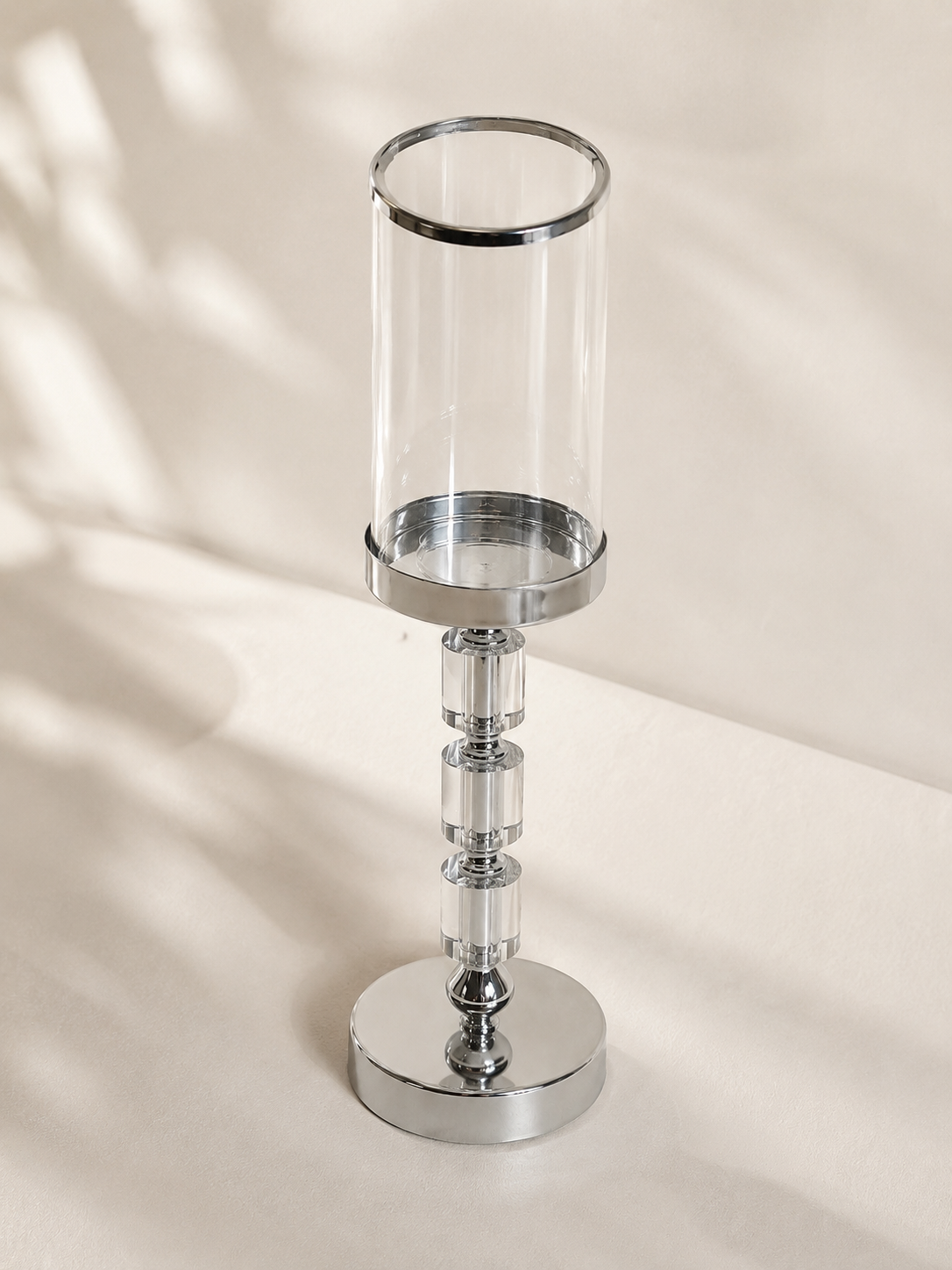 Bougeoir argenté luxe